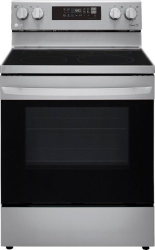 LG - 6.3 Cu. Ft. Smart Freestanding Electric Convection Range with EasyClean, Air Fry and InstaView - Stainless steel