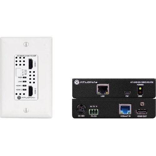 Atlona - Video/Audio/Infrared/Serial/Network Extender - Black
