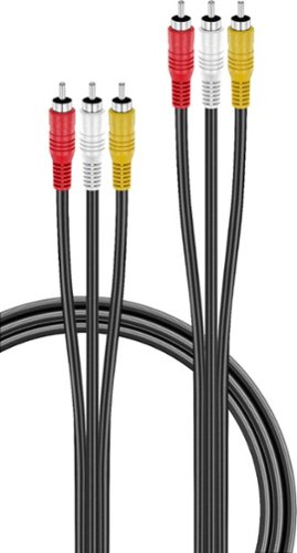 Insignia™ - 12' Composite A/V Cable - Black