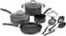 Cuisinart - 10-Piece Cookware Set - Black-Angle_Standard
