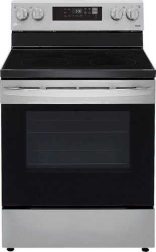 LG - 6.3 Cu. Ft. Smart Freestanding Electric Range with EasyClean and WideView Window - Stainless Steel