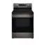 Front. LG - 6.3 Cu. Ft. Smart Freestanding Electric Convection Range with Easy Clean, Air Fry and WideView Window - Black Stainless Steel.