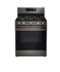 LG - 5.8 Cu. Ft. Smart Freestanding Gas True Convection Range with EasyClean and AirFry - Black Stainless Steel-Front_Standard