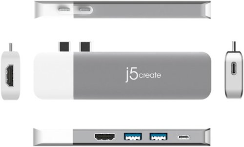 j5create ULTRADRIVE Kit USB-C Dual-Display Modular Dock - Silver, White HOW TO BUY