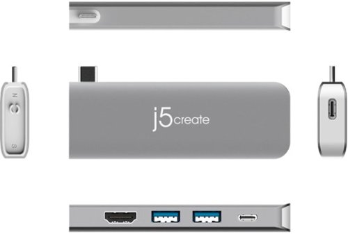 j5create ULTRADRIVE Kit USB-C Dual-Display Modular Dock - Silver, White WHERE TO BUY