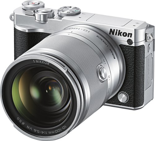  Nikon - J5 Mirrorless Camera with NIKKOR 10-100mm f/4-5.6 VR Lens - Silver