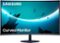 Samsung - T55 Series 27" LED 1000R Curved FHD FreeSync Monitor with Speakers (DisplayPort, HDMI, VGA) - Black-Front_Standard 