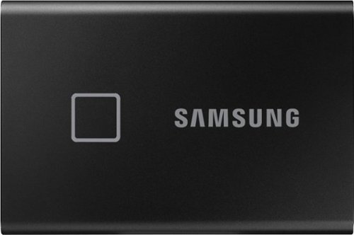 

Samsung - Geek Squad Certified Refurbished T7 Touch 500GB External USB 3.2 Gen 2 Portable SSD with Hardware Encryption - Black