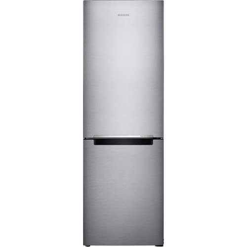 Samsung - 11.3 Cu. Ft. Bottom-Freezer Counter-Depth Refrigerator - Stainless steel