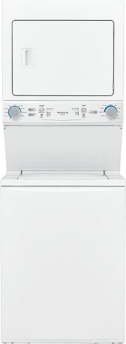 Frigidaire - 3.9 Cu. Ft. High Efficiency Top Load Washer and 5.6 Cu. Ft. Electric Dryer Laundry Center - White