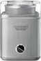 Cuisinart - Pure Indulgence 2-Quart Ice Cream and Sorbet Maker - Brushed Metal-Front_Standard