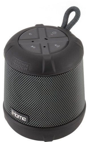 iHome PlayTough - Bluetooth Rechargeable Waterproof Speaker with 18-Hour Mega Battery - Black WHERE TO BUY