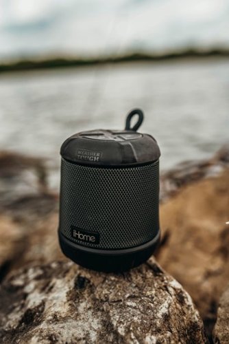 iHome PlayTough - Bluetooth Rechargeable Waterproof Speaker with 18-Hour Mega Battery - Black SHOP ONLINE