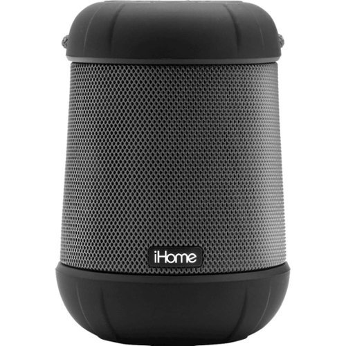 iHome PlayTough Pro - Bluetooth Rechargeable Waterproof Portable Speaker with 360° Stereo Sound - Black WORLDWIDE DELIVERY