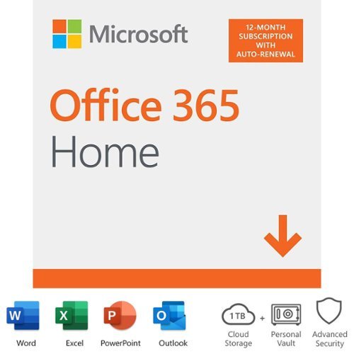  Microsoft - 365 Family (Up to 6 People) (12-Month Subscription-Auto Renew) - Android, Mac OS, Windows, Apple iOS [Digital]