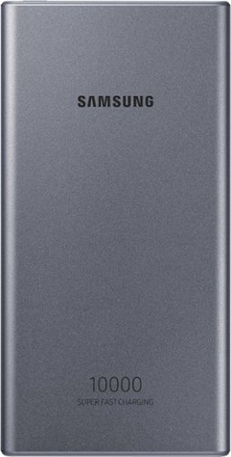 Samsung - 10,000 mAh Portable Charger for Most USB Enabled Devices - Silver