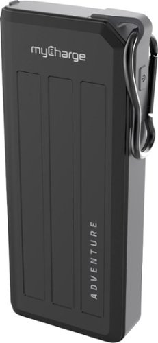 myCharge - Adventure H2O Turbo 20,100 mAh Portable Charger for Most USB Enabled Devices - Gray