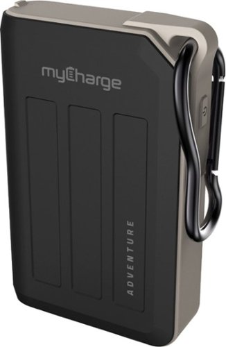 myCharge - Adventure H2O Turbo 10,050 mAh Portable Charger for Most USB Enabled Devices - Gray