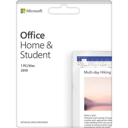  Microsoft - Office Home &amp; Student 2019 (1 Device) (Product Key Card) - Mac OS, Windows
