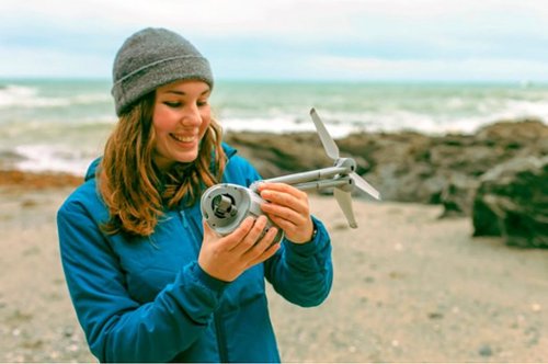 PowerVision - Cámara PowerEgg X Wizard AI y dron 4K con kit a prueba de agua - Blanco/Gris