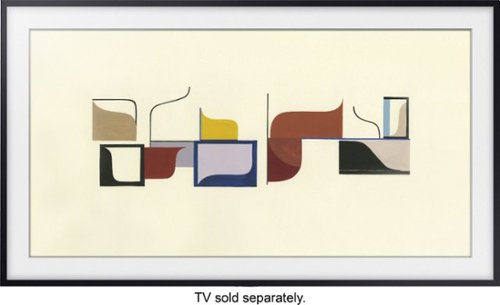 Samsung - 43" The Frame Customizable Bezel - Black-Front_Standard 