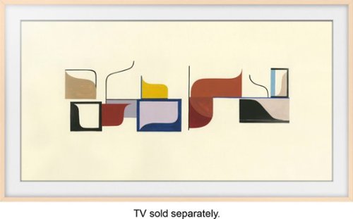 Customizable Bezel for Samsung The Frame 50" TVs - Beige-Front_Standard 