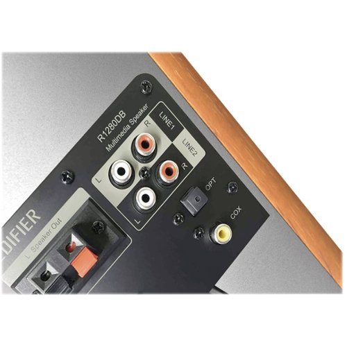 Edifier R1280DB Powered Bluetooth Bookshelf Speakers, Computer Speakers - 42W RMS Optical Input - Wireless Studio Monitors - Brown WORLDWIDE DELIVERY