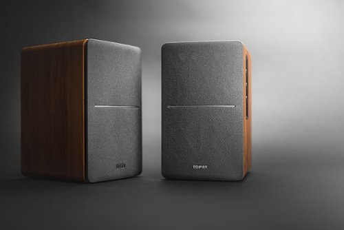 Edifier R1280DB Powered Bluetooth Bookshelf Speakers, Computer Speakers - 42W RMS Optical Input - Wireless Studio Monitors - Brown BUY ONLINE