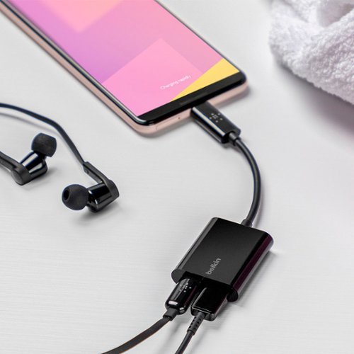 Belkin USB-C Audio + Charge Adapter, USB-C PD Fast Charging - Black HOW TO BUY