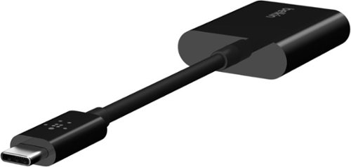 Belkin USB-C Audio + Charge Adapter, USB-C PD Fast Charging - Black WORLDWIDE DELIVERY