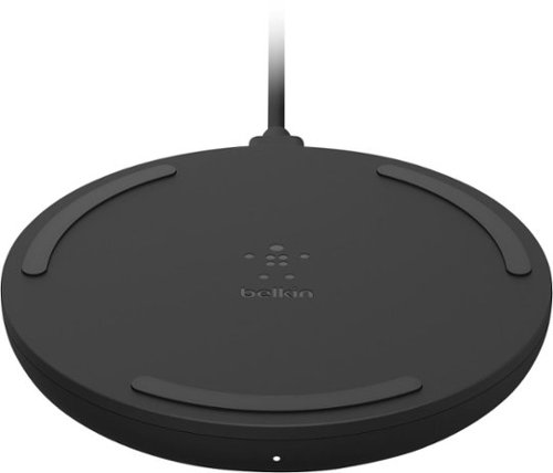 Belkin - Quick Charge Wireless Charging Pad - 10W Qi-Certified Charger Pad for iPhone, Samsung Galaxy, Apple Airpods Pro & More - Black