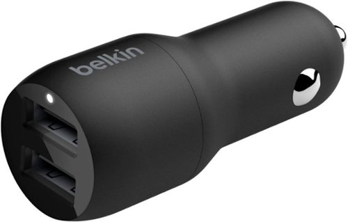Belkin BOOST↑CHARGE  Dual USB-A Car Charger 24W + USB-A to USB-C Cable - Black HOW TO BUY