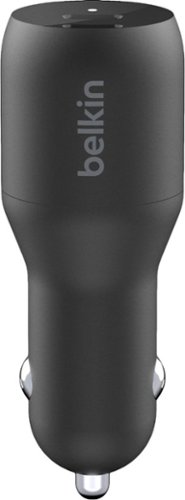 Belkin BOOST↑CHARGE  Dual USB-C Car Charger 36W - Black GLOBAL SHIPPING