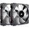 CORSAIR - ML Series 120mm Cooling Fan Kit - Black/White-Front_Standard