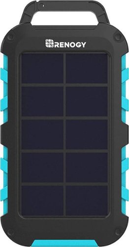 Renogy - E.POWER 10,000 mAh Portable Charger for Most USB Enabled Devices - Black-Front_Standard 