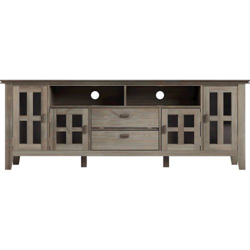Photos - Mount/Stand Simpli Home  Artisan SOLID WOOD 72 inch Wide Transitional TV Media Stand 