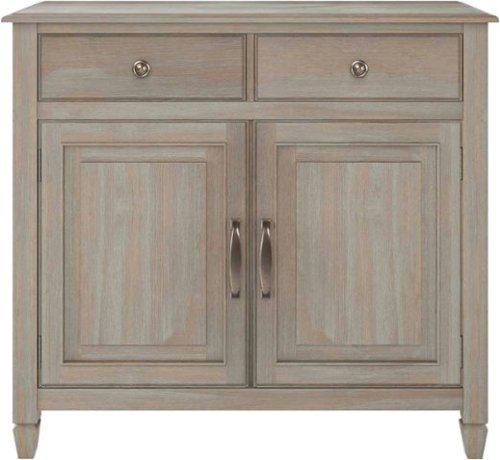 Simpli Home - Connaught Transitional Solid Wood Entryway Storage Cabinet - Distressed Gray