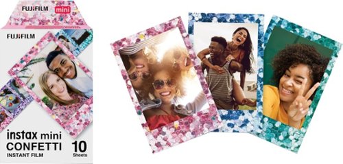 Fujifilm INSTAX MINI Confetti Instant Film - Multi GLOBAL SHIPPING