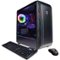 CyberPowerPC - Gamer Master Gaming Desktop - AMD Ryzen 7 2700X - 16GB Memory - AMD Radeon RX 580 4GB - 500GB SSD - Black-Angle_Standard