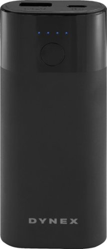 Dynex™ - 5000 mAh Portable Charger for Most USB-Enabled Devices - Black