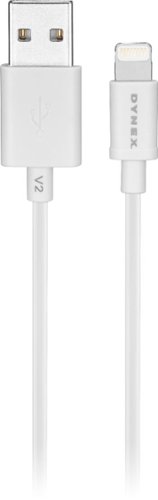 Dynex™ 3' USB Type A-to-Lightning Charge-and-Sync Cable (2-Pack) - White WORLDWIDE DELIVERY