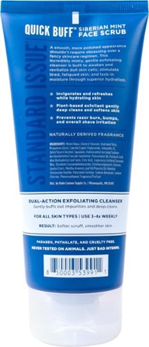 Duke Cannon Quick Buff Siberian Mint Face Scrub - Blue GLOBAL SHIPPING
