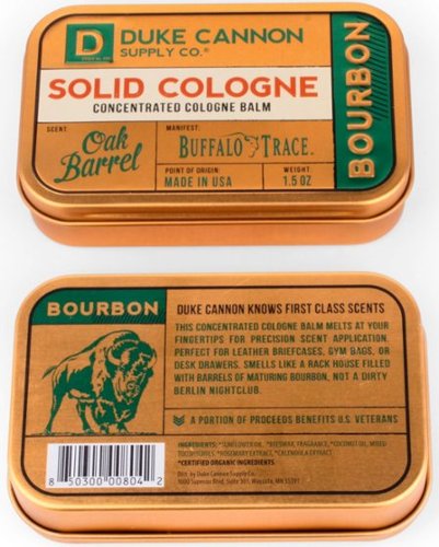 Duke Cannon Bourbon Solid Cologne Balm - Cream GLOBAL SHIPPING