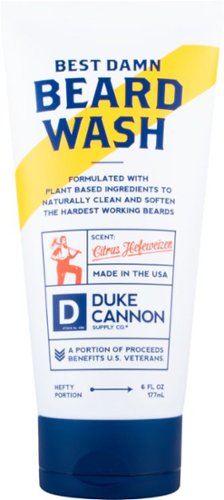 Photos - Electric Shaver Accessory Duke Cannon - Best Damn Beard Wash - White BDWASH 