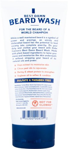 Duke Cannon Best Damn Beard Wash - White GLOBAL SHIPPING