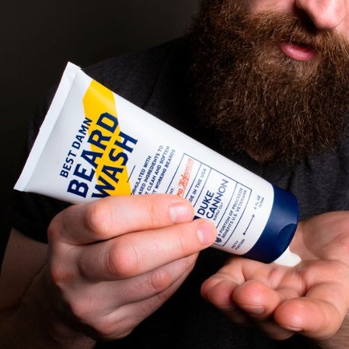 Duke Cannon Best Damn Beard Wash - White HOW TO BUY