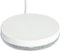 TYLT - Puck 10W Qi Certified Fast Charge Wireless Charging Pad for iPhone/Android - White Fabric-Front_Standard