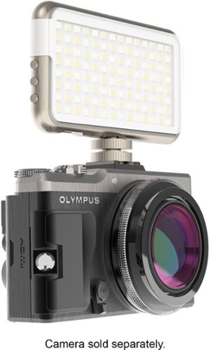 Digipower - The Streamer - 112 LED recargable en cámara y smartphone Compact Video Light 3100K-5500K - Plateado