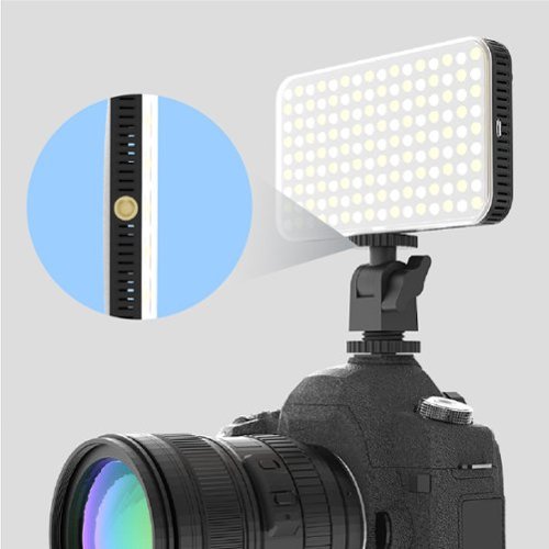 Digipower 120 LED Photo Video Light With Universal Camera Mount Adapter - Black WORLDWIDE DELIVERY
