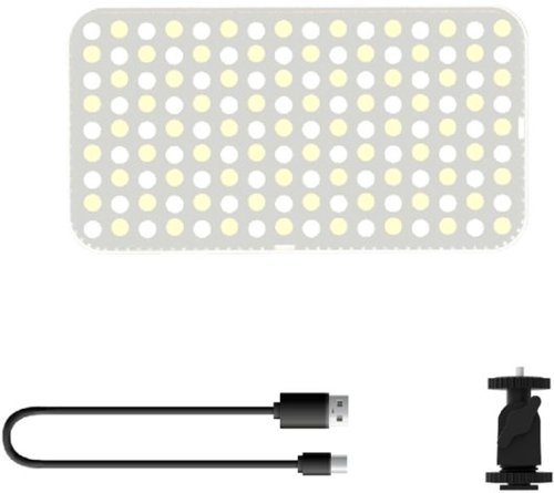 Digipower 120 LED Photo Video Light With Universal Camera Mount Adapter - Black GLOBAL SHIPPING